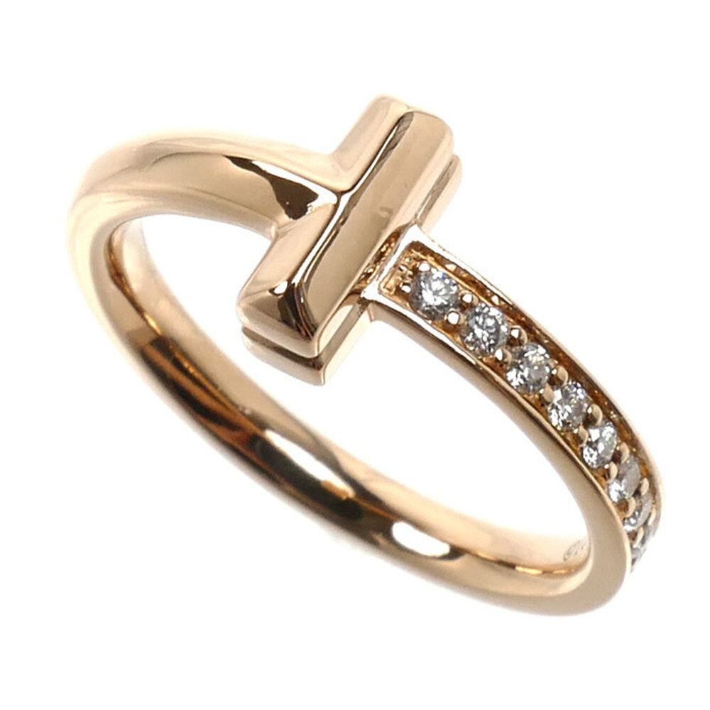 TIFFANY&Co. Tiffany & Co. 18KPG Pink Gold T One Diamond Ring (67795245) - 3.5...